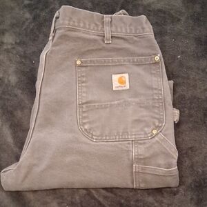 2000's Vintage Distressed Carhartt Firm Duck Double Knee Work Pants